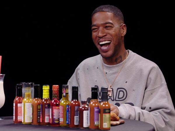Hot Ones - Kid Cudi Goes to the Moon While Eating Spicy Wings