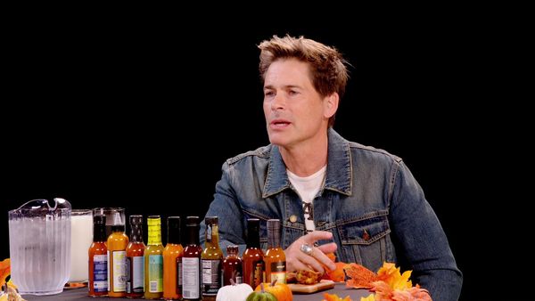 Hot Ones - Rob Lowe Ruins Thanksgiving By Eating Spicy Wings