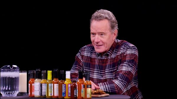 Hot Ones - Bryan Cranston Fully Commits While Eating Spicy Wings