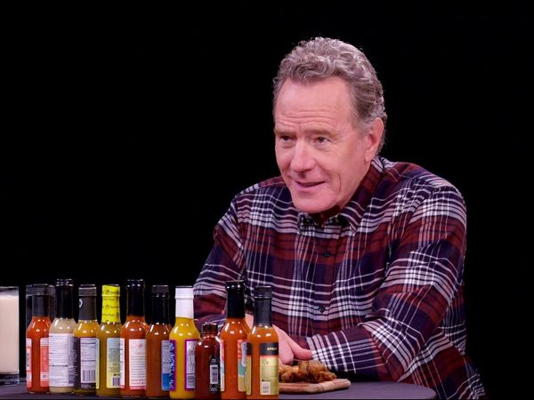 Hot Ones - Bryan Cranston Fully Commits While Eating Spicy Wings