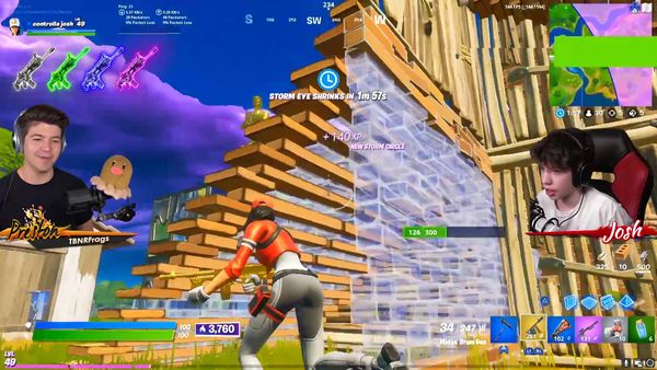 PrestonPlayz - TBNR Presents: 100k VBucks Rainbow Gun Challenge with My Little Brother / 1 Elimination = 2,000 VBucks with My Little Brother!