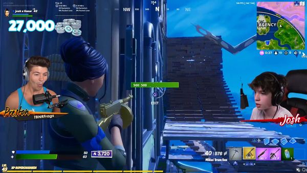 PrestonPlayz - TBNR Presents: 1 Elimination = 3,000 V-Bucks with My Little Brother! / Extreme Underwater Death Run for 100k V-Bucks vs My Little Brother!