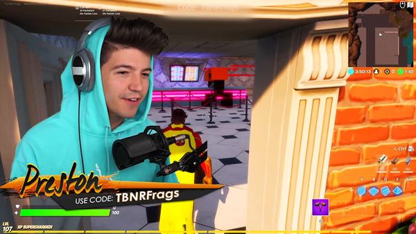PrestonPlayz - TBNR Presents: Whatever You Build, I'll Buy / Tiko vs My Little Brother for 100,000 V-Bucks