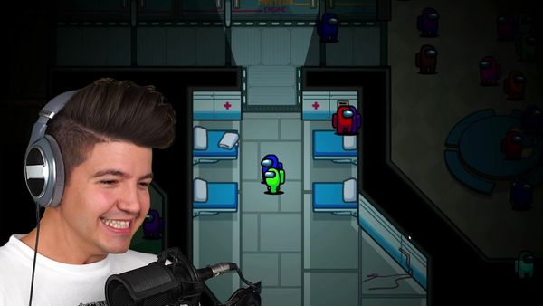 PrestonPlayz - TBNR Presents: Playing NEW Airship Map Early on the Switch / 1 Impostor vs 199 Crewmates in Among Us