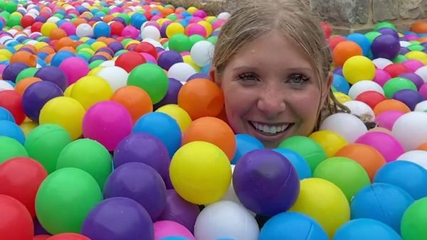 Preston & Brianna - I Built a Giant Rainbow Candy Land / I Spent 50 Hours Trapped in a Ball Pit Pool