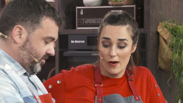A Bocados - Huevos En Tempura En Nido De Patata Y Jamon