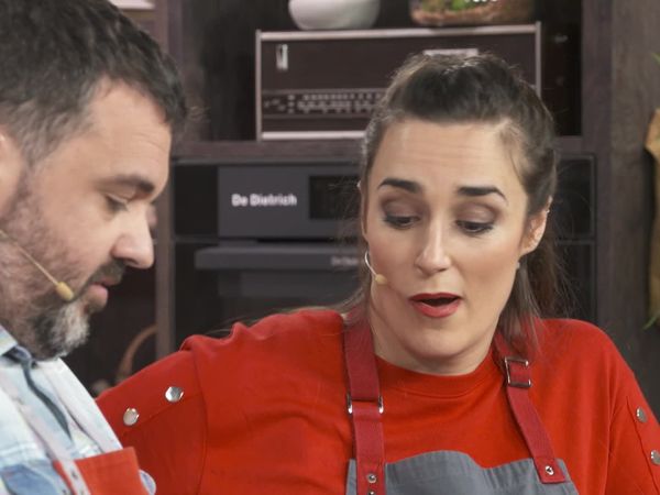 A Bocados - Huevos En Tempura En Nido De Patata Y Jamon