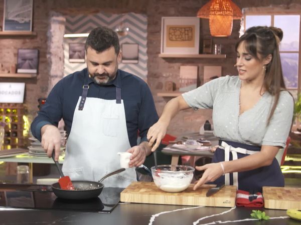 A Bocados - Verduras A La Parrilla Con Kataifi De Langostinos