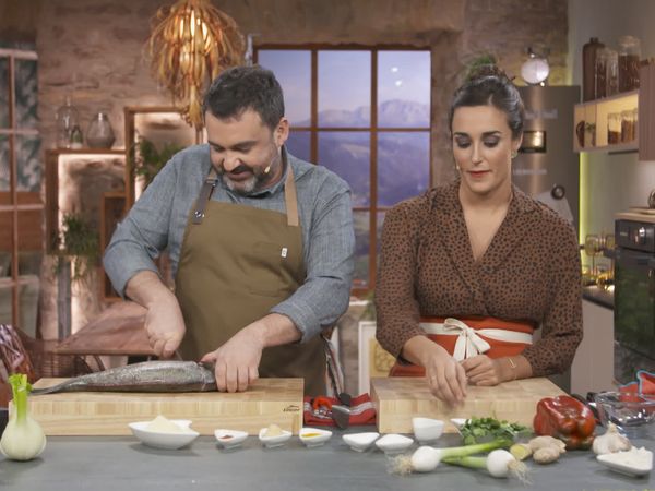 A Bocados - Dorada asada con crema de hinojo