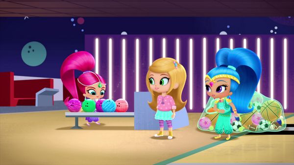 Shimmer and Shine - O jogo de boliche
