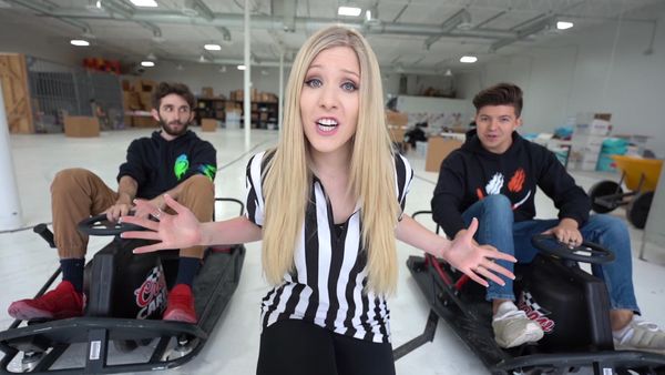 Preston & Brianna - 100 Layers Challenge vs An Actual Firefighter / Last to Stop Driving Wins