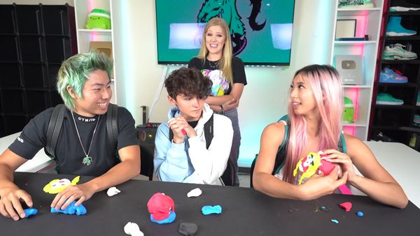 Preston & Brianna - Gifting YouTubers Glow in the Dark Hydro Dipped Items / I Sent ZHC Back to Art School