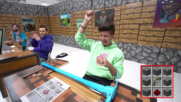 Preston & Brianna - Living Like My Minecraft Character for 100 Days / I Sent Preston Back to Minecraft School