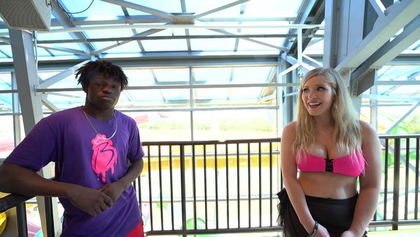 Preston & Brianna - I Made a Giant Board Game in a Water Park
