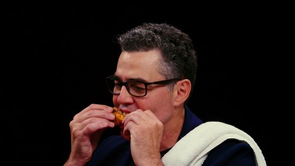 Hot Ones - Adam Carolla Rants Like a Pro While Eating Spicy Wings
