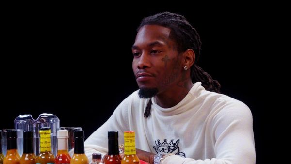 Hot Ones - Offset Screams Like Ric Flair While Eating Spicy Wings