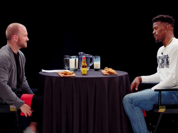 Hot Ones - Jimmy Butler Goes Rocky Balboa on Spicy Wings