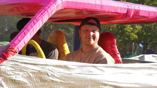 Unspeakable - Cheetos Bus / Duct Tape / Barbie Hide-and-Seek / Cardboard Gaming Base