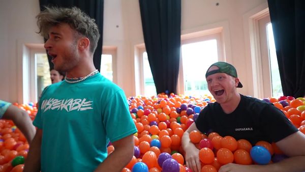 Unspeakable - Destroying World's Strongest Minecraft Pig / I Filled My Island House with Ball Pit Balls!