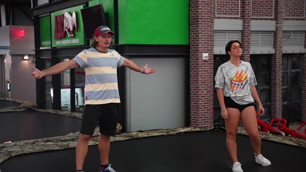 Unspeakable - Filling a City with Trampolines / Trampoline City Hide-and-Seek