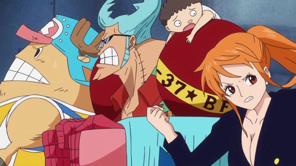 One Piece - In a Real Pinch! Luffy Sinks into the Ice-Cold Lake!