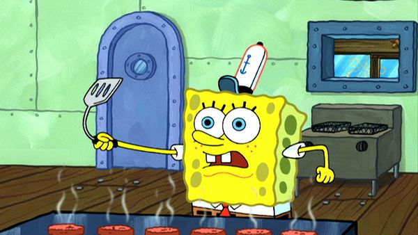 Bob Esponja Calça Quadrada - Adoro a Patty / O gostinho do novo Lula Molusco
