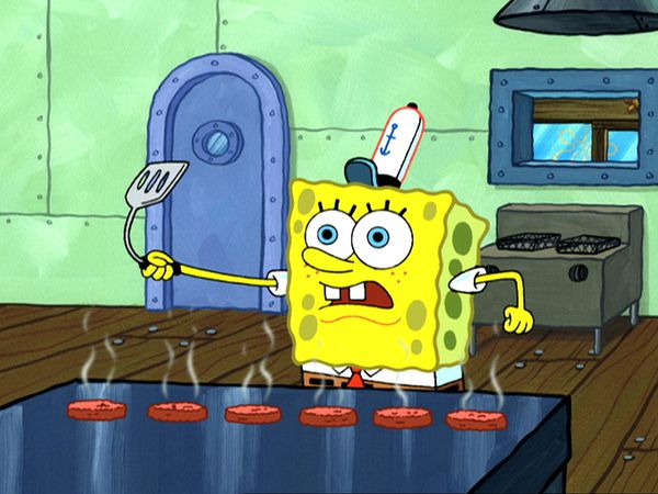 Bob Esponja Calça Quadrada - Adoro a Patty / O gostinho do novo Lula Molusco