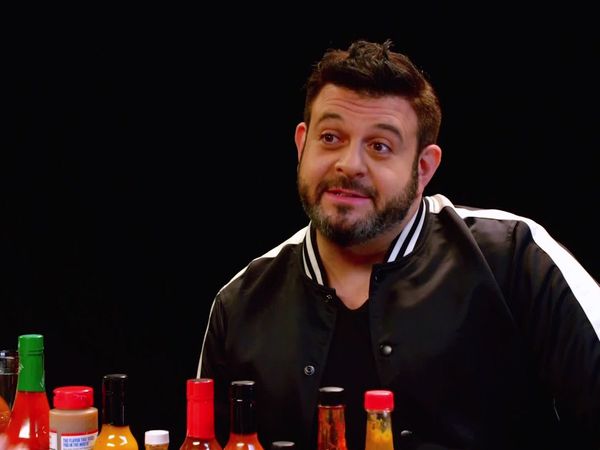 Hot Ones - Adam Richman Fanboys Out While Eating Spicy Wings
