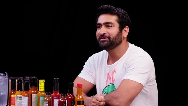 Hot Ones - Kumail Nanjiani Sweats Intensely While Eating Spicy Wings