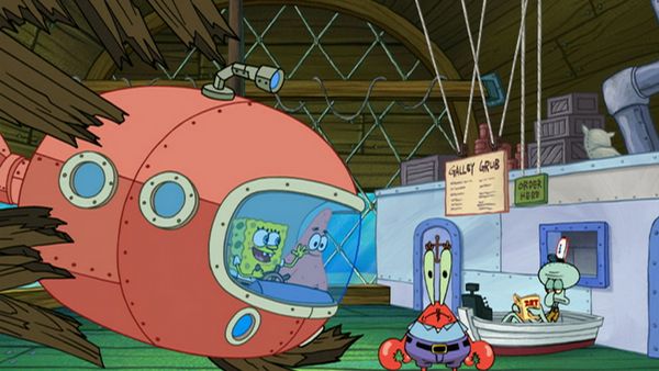 Bob Esponja - Veinte mil hamburguesas submarinas / La batalla de Fondo de Bikini