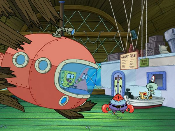 Bob Esponja - Veinte mil hamburguesas submarinas / La batalla de Fondo de Bikini