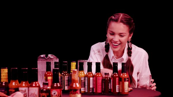 Hot Ones - Olivia Rodrigo Burns Her Lips While Eating Spicy Wings