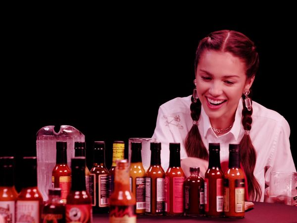 Hot Ones - Olivia Rodrigo Burns Her Lips While Eating Spicy Wings