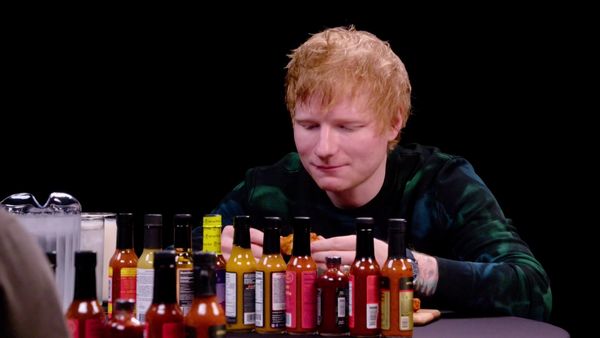 Hot Ones - Ed Sheeran Tries to Avoid Failure While Eating Spicy Wings