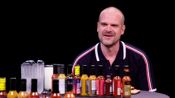 Hot Ones - David Harbour Feels Out of Control While Eating Spicy Wings
