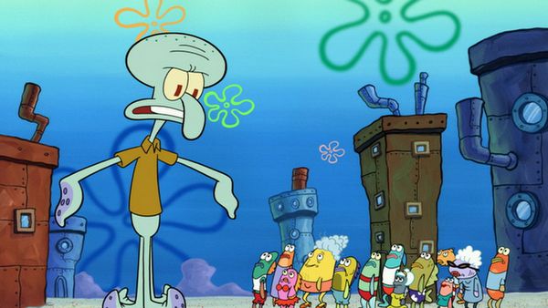 Bob Esponja Calça Quadrada - Lula Molusco Gigante / Nenhum Nariz Sabe