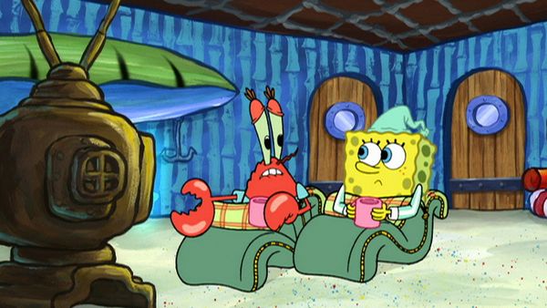 Bob Esponja Calça Quadrada - A Festa do Pijama / Gary Enfeitado