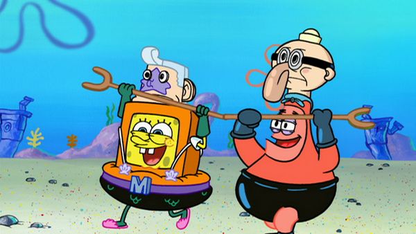 Bob Esponja Calça Quadrada - Embarque atrapalhado / Professor Lula Molusco