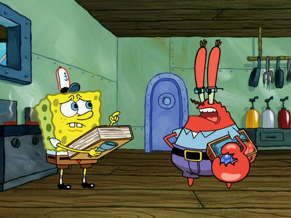 Bob Esponja Calça Quadrada - Calça ingênua / Sobrecarregado