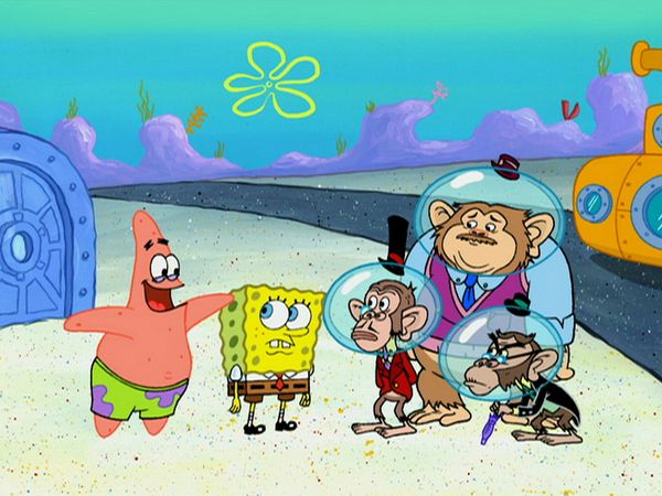Bob Esponja Calça Quadrada - Olá chimpanzés / O anfitrião do fantasma