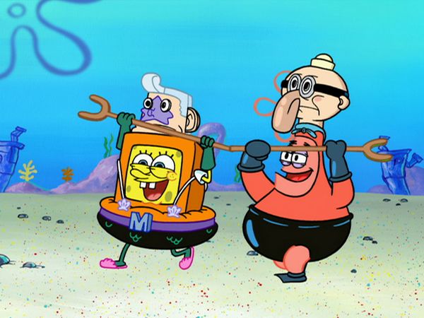 Bob Esponja - Jugando al tejo / El profesor