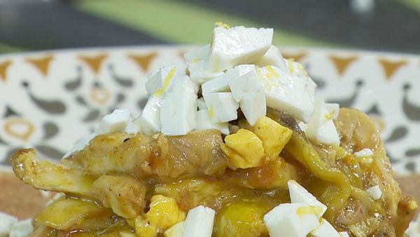 Torres en la Cocina - Milhojas de Calabacin y Pollo con Especias Africanas