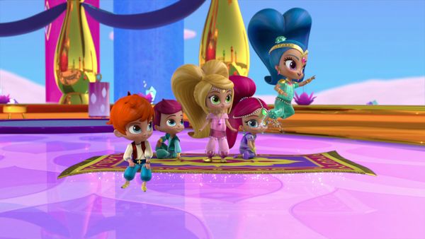 Shimmer and Shine - Una pijamada bajo el cielo estrellado / La persecución de la alfombra loca.
