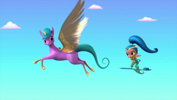 Shimmer and Shine - La gema del tamaño/ Atina al Velociunicornio
