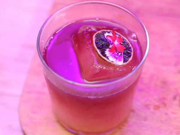 Studio Bar - New York Sour / Damasco Highball con whisky / Pearl Caribbean con ron