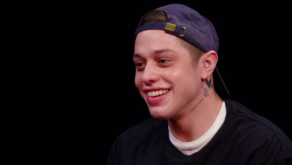 Hot Ones - Pete Davidson Drips With Sweat While Eating Spicy Wings