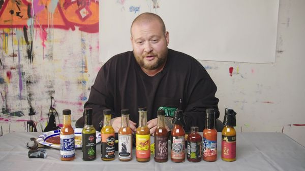 Hot Ones - Action Bronson Shakes It Out While Eating Spicy Wings