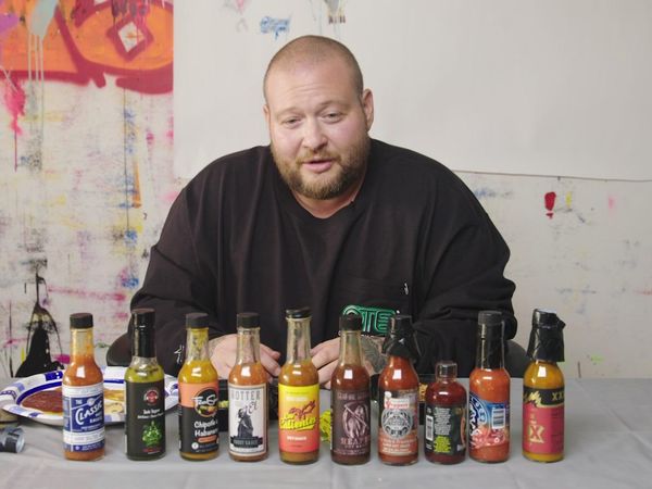 Hot Ones - Action Bronson Shakes It Out While Eating Spicy Wings