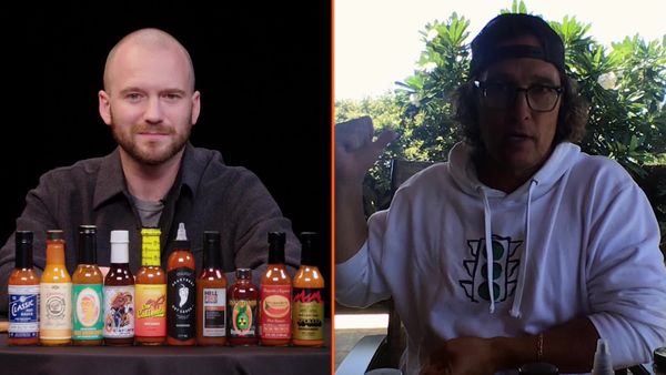 Hot Ones - Matthew McConaughey Grunts It Out While Eating Spicy Wings