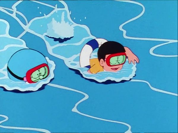Doraemon - La machine à fabriquer l'eau de mer / Le foulard magique